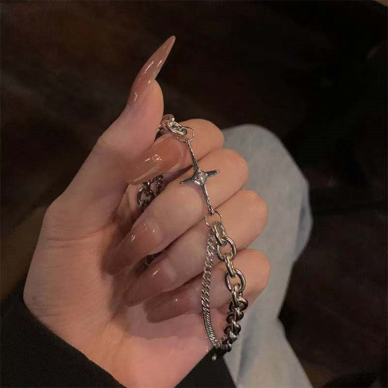 Men's Steel Trendy Retro Minority Design Boys Cold Style Bracelet