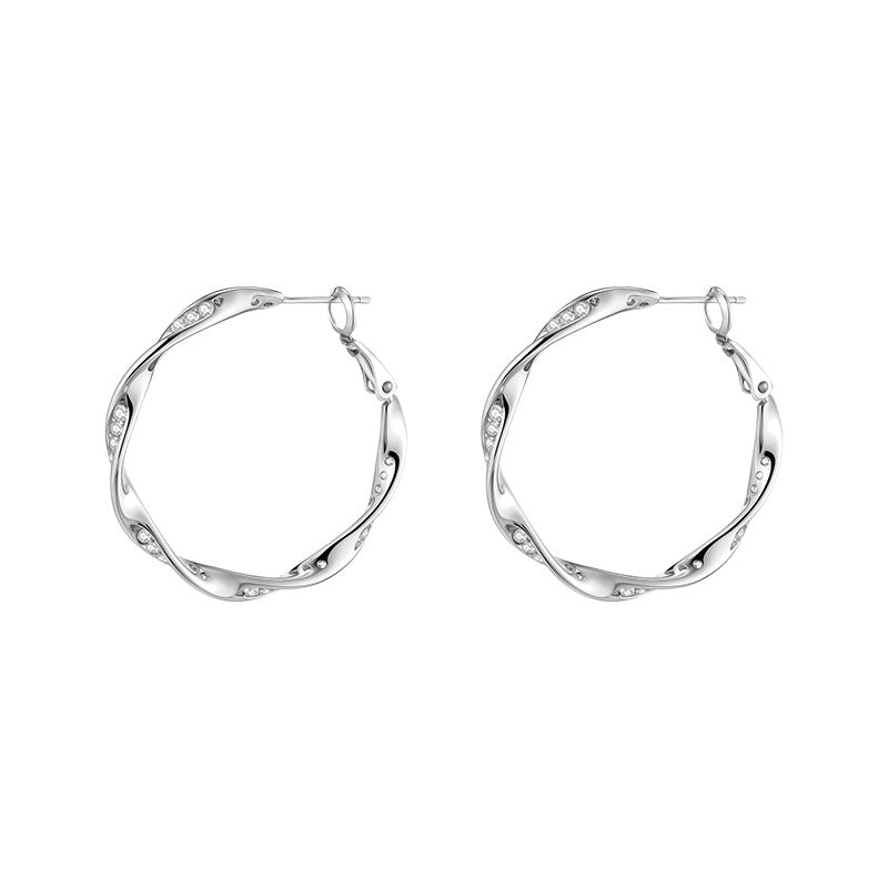 Women's Light Luxury Cold Style Mobius Zircon Fashion High Sense Niche Rings
