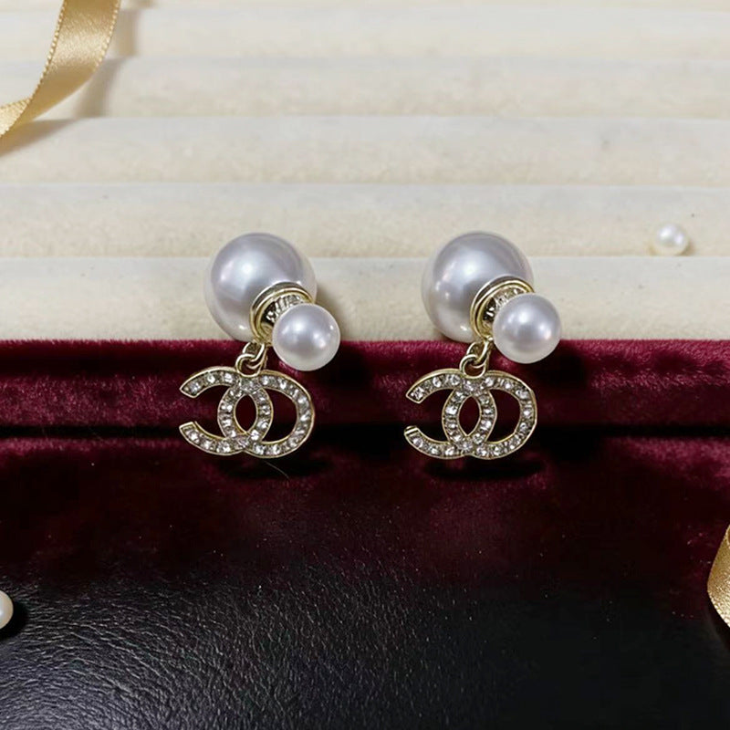 Version Pearl Diamond Classic Style Pairs Of Stud Earrings