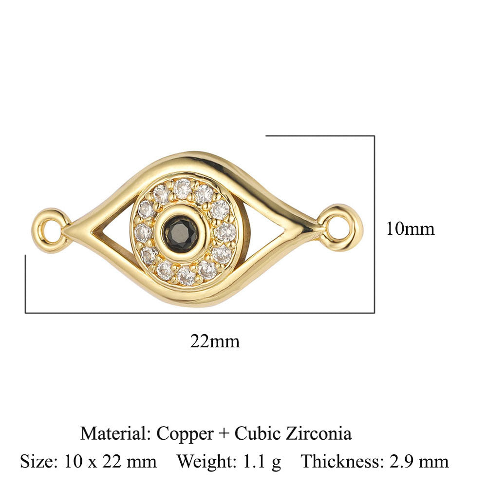 Copper Zircon Ornament Accessories Love Crown Pendants