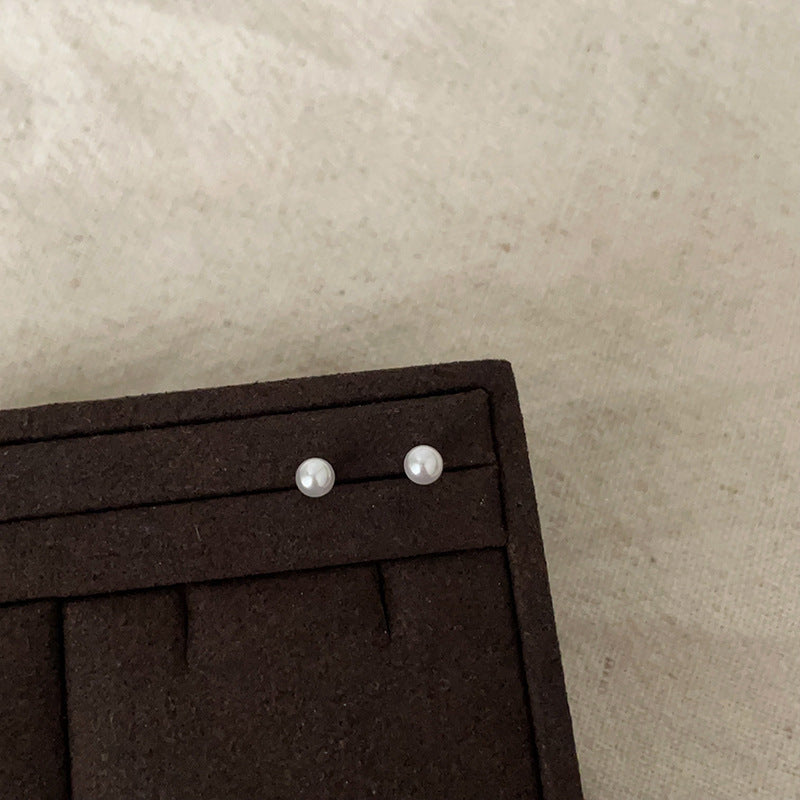 Women's Commute Before Sleep Minimalist Pearl For Simple Personalized Stud Earrings