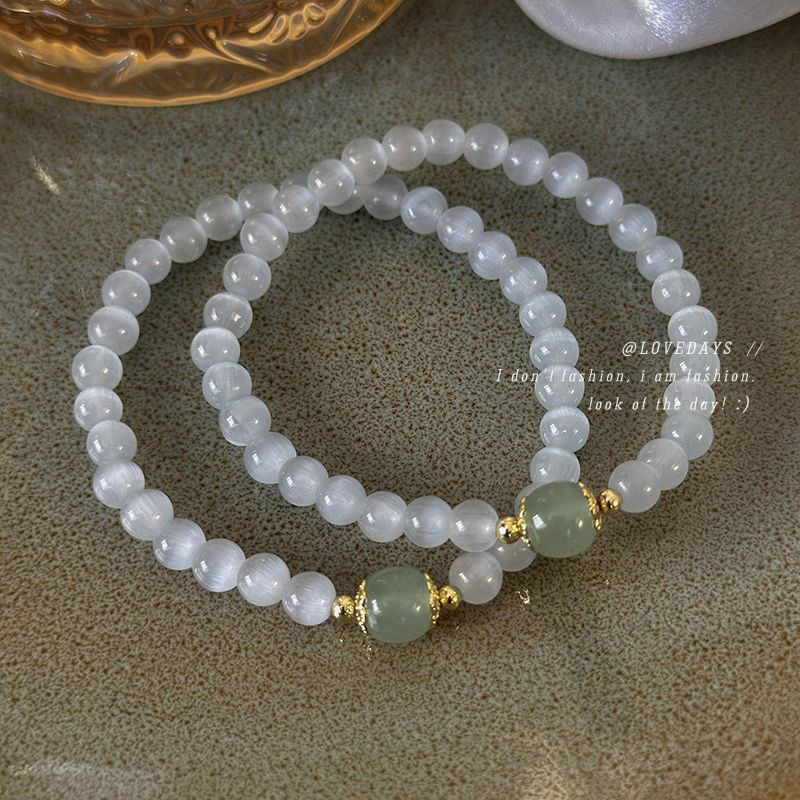Style Versatile Simple Matching Opal Beaded Female Gentle Bracelets