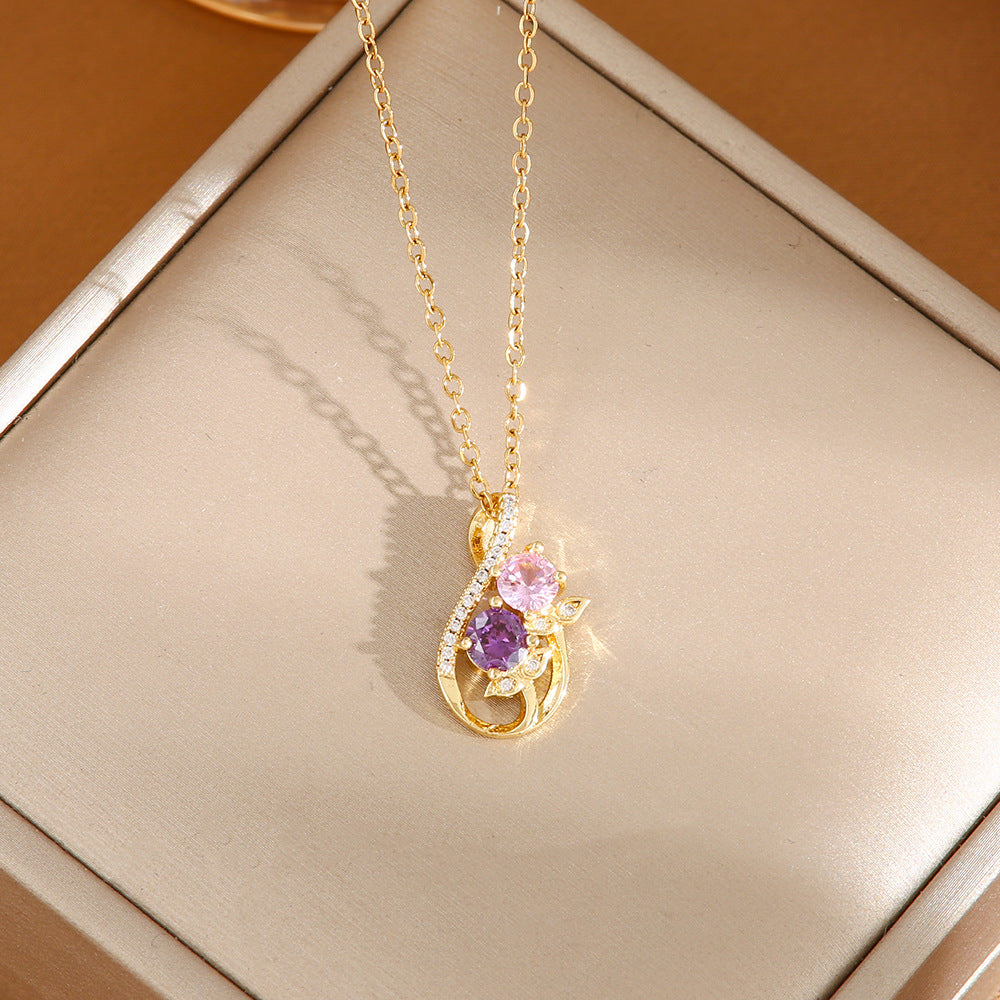 Women's Titanium Steel No Fading High-grade Design Necklaces