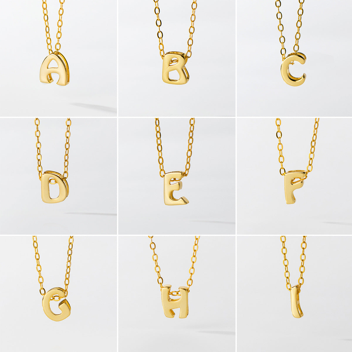 Women's English Letter Series Version Graceful Personality Pendants