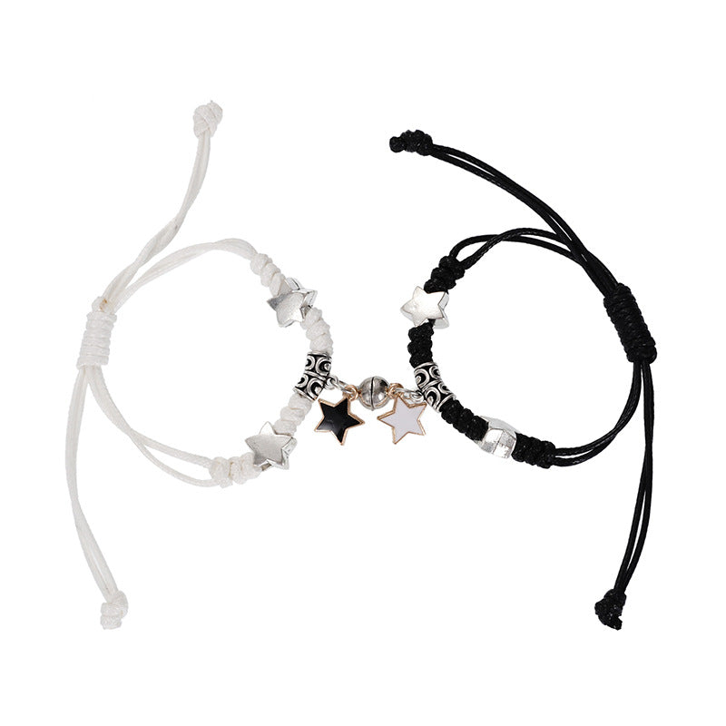 Women's & Men's Magnet Suction Pair Cat Stars Korean Bracelets