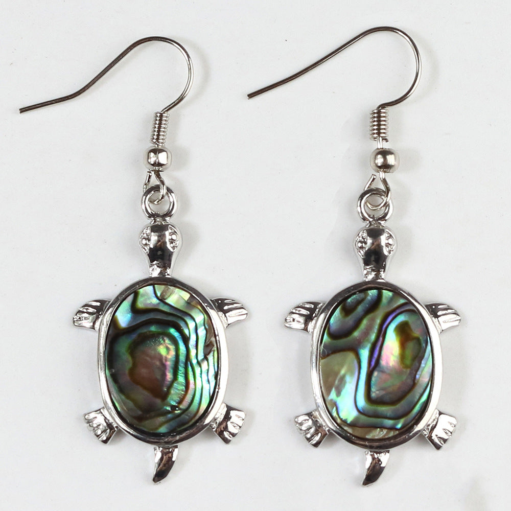 Natural Abalone Shell Ear Hook Eardrop Earrings