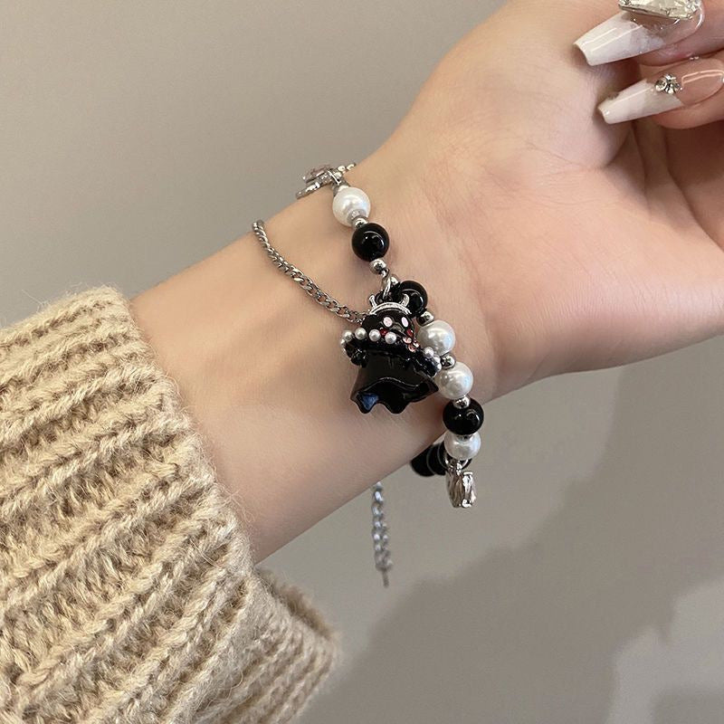 Women's Crystal Clover Diamond High Sense Special Interest Light Luxury Bracelet
