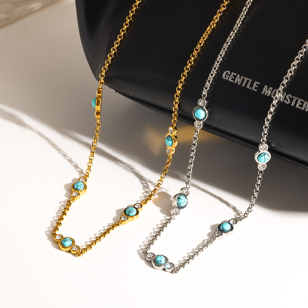 Women's Chain Stainless Steel Waterproof Light Luxury Minority Necklace