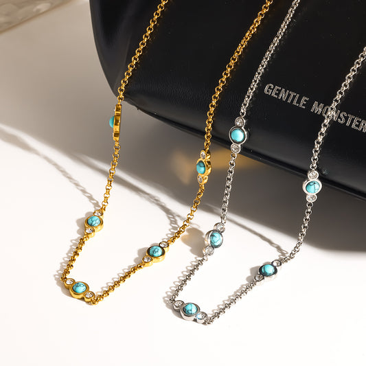 Women's Chain Stainless Steel Waterproof Light Luxury Minority Necklace