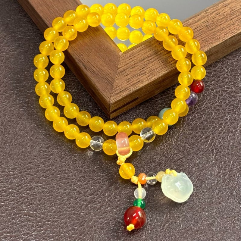 Style Canary Stone Agate Good-looking Light Luxury Minority Exquisite Bracelet