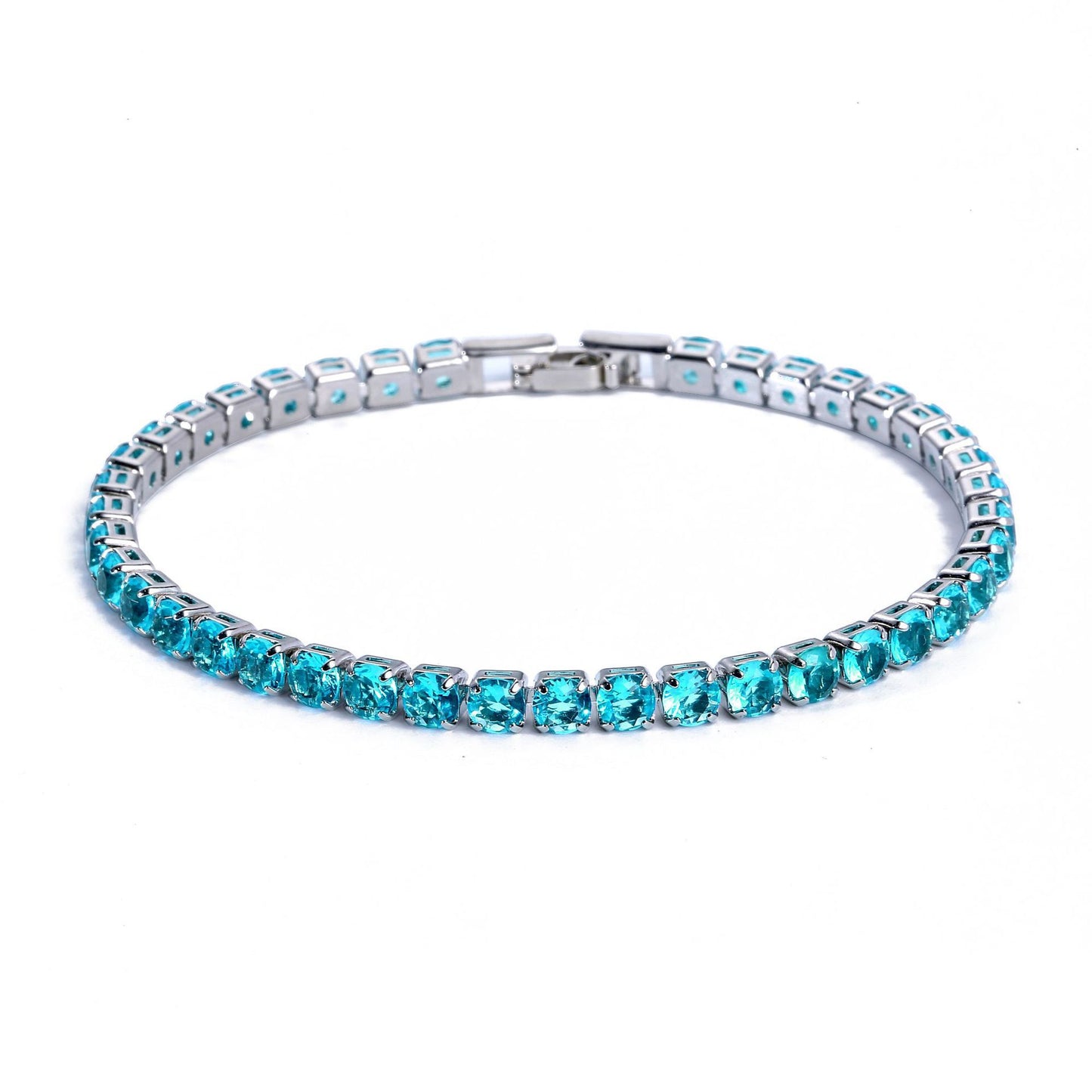 Women's Copper Micro Inlaid Zircon High-grade Light Luxury Simple Tennis Bracelets