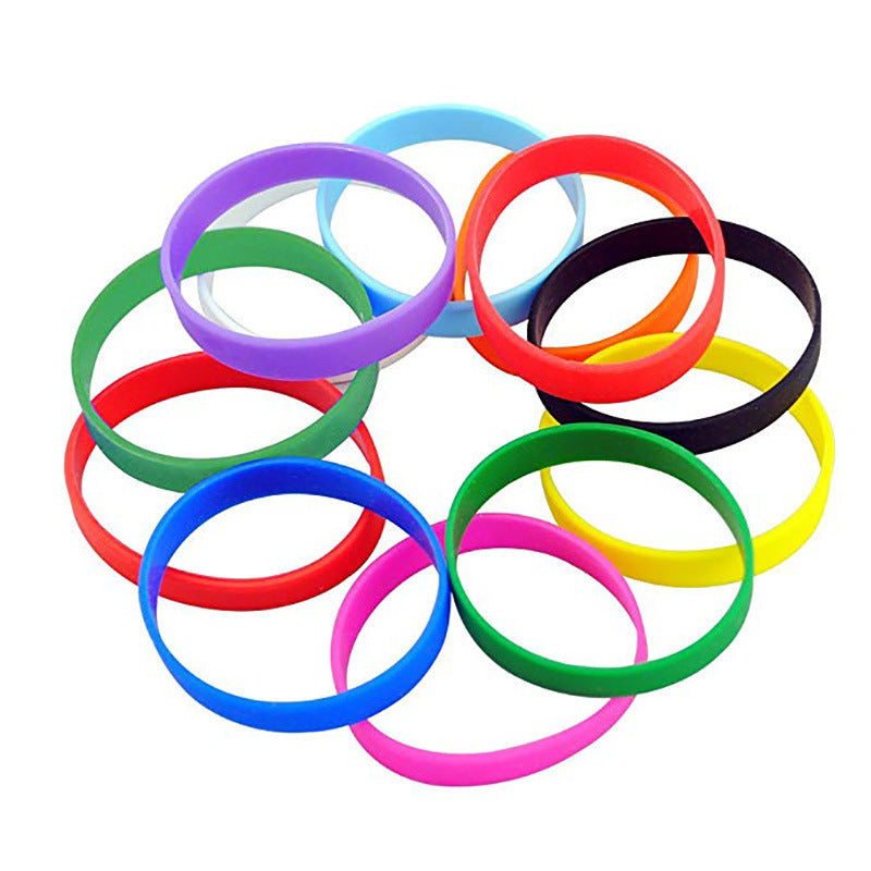 Wristband Lettering Silicone Sports Solid Color Printing Bracelet