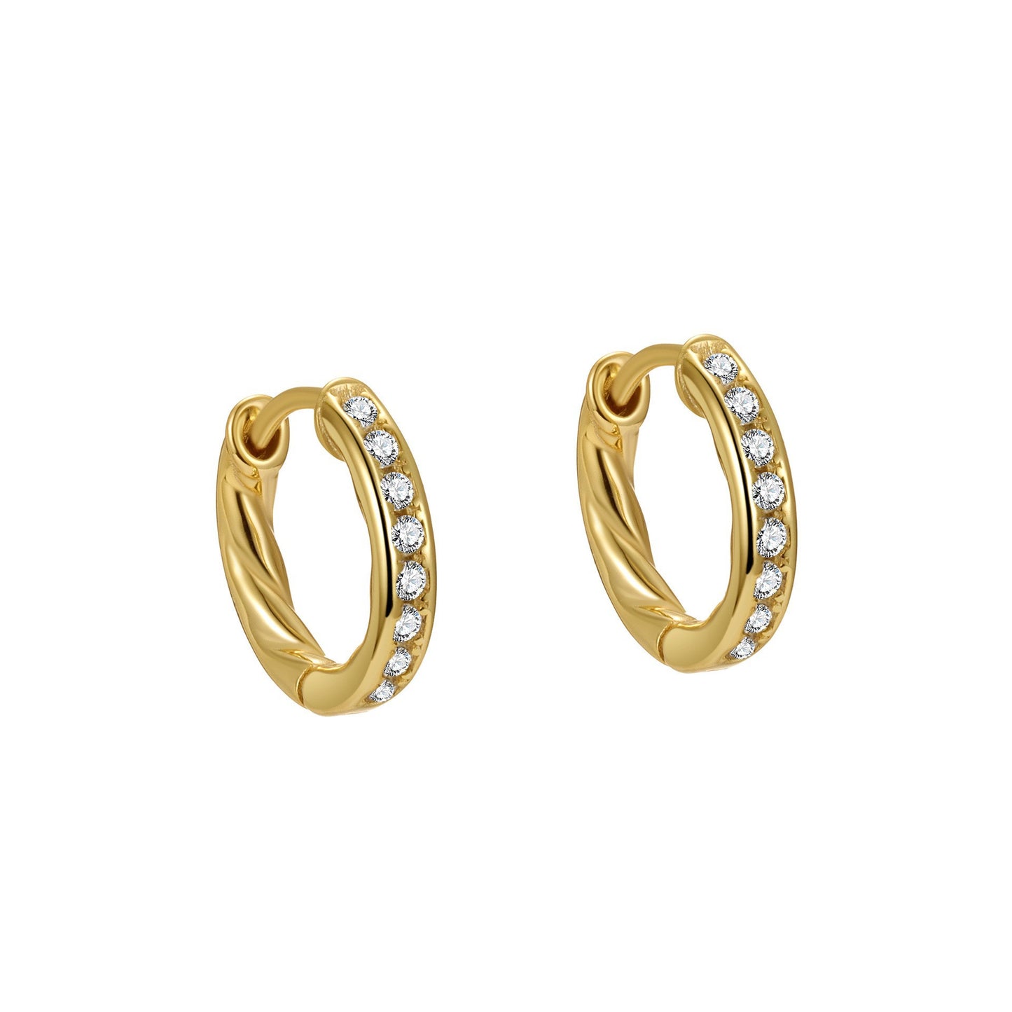 Women's Sterling Sier Zircon Fashion Ear Punk Earrings