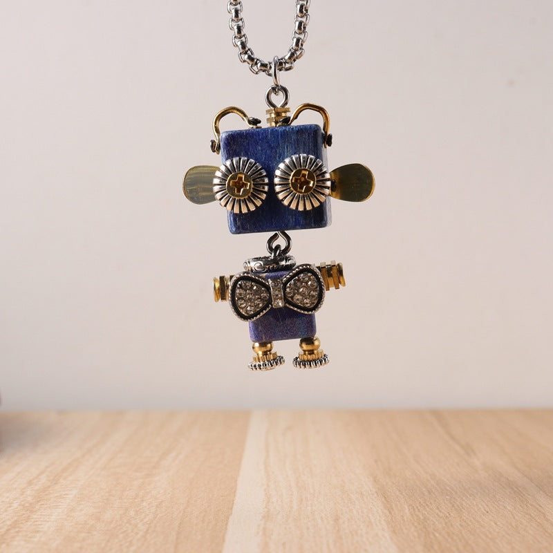 Vintage Robot Handmade Niche Design Gift Pendants