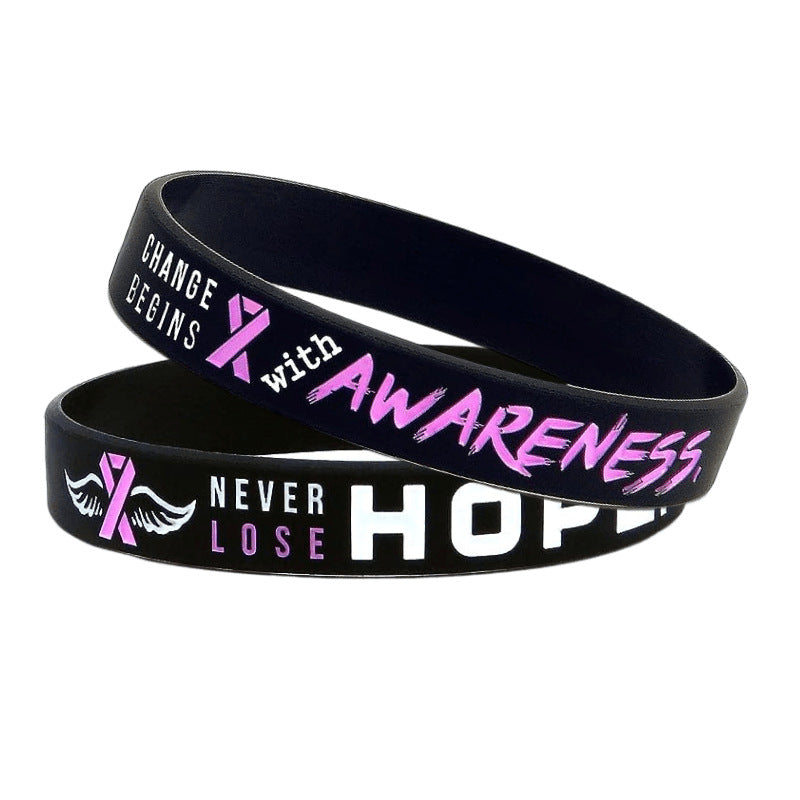 Women's Caring For Health Pink Ribbon Propaganda Prevention Bracelets