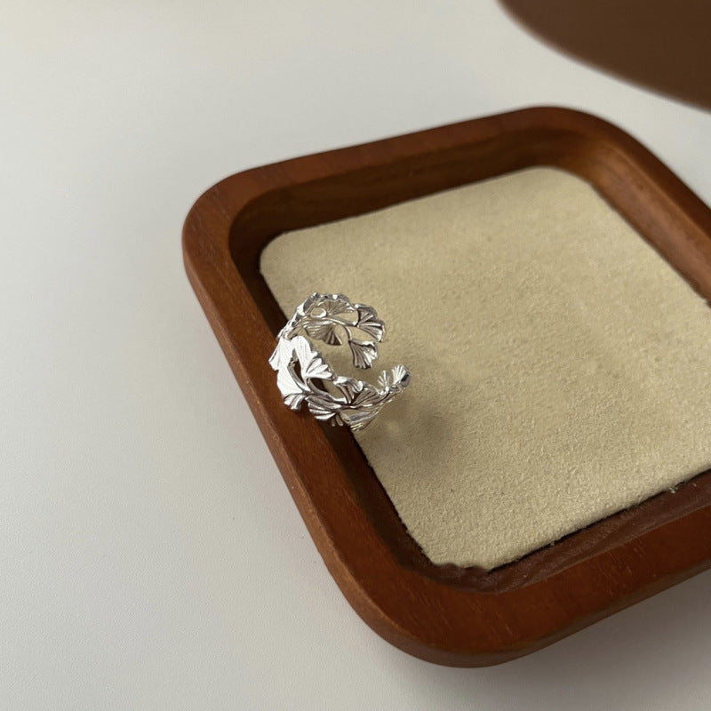 Women's Sier Simple Light Luxury High-grade Index Finger Open Rings