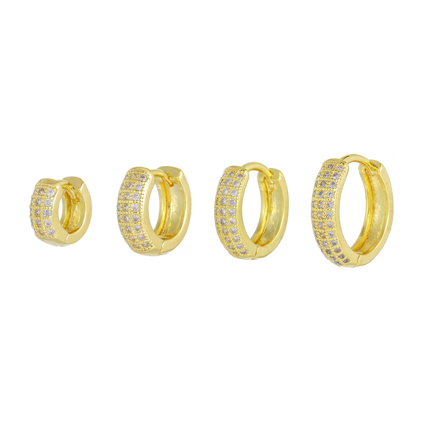 Inlaid Zircon Gold Color Protection Personality Ear Buckle