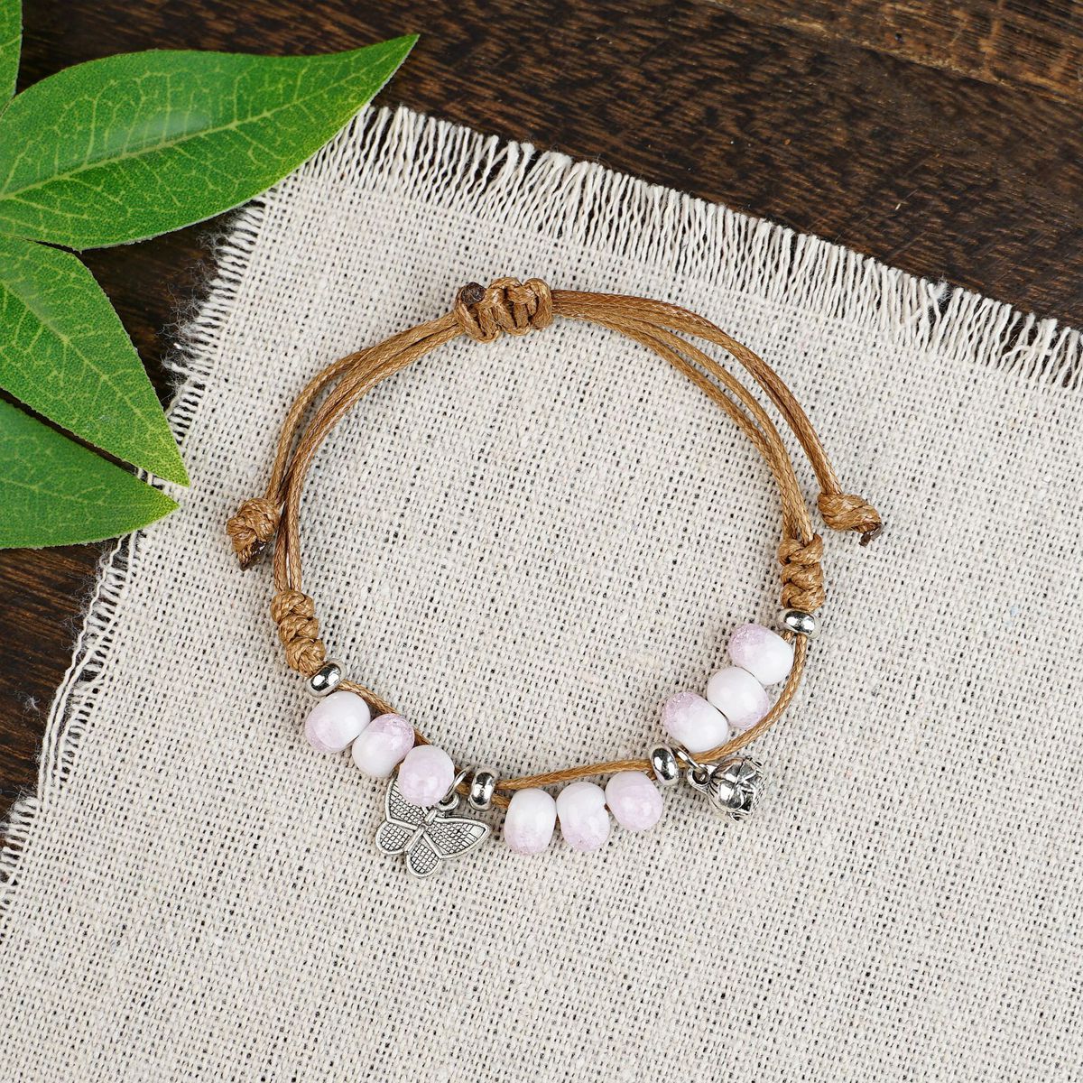 Butterfly Ceramic Female National Chinese Carrying Strap Bracelets