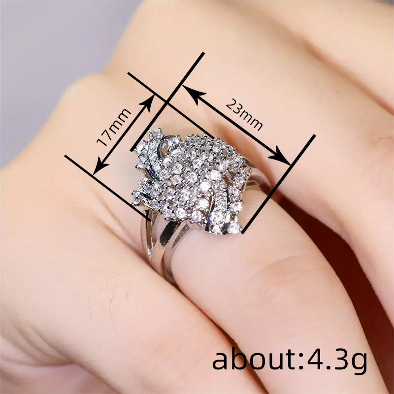 Luxury Style Shiny Marriage Proposal Advanced Rings