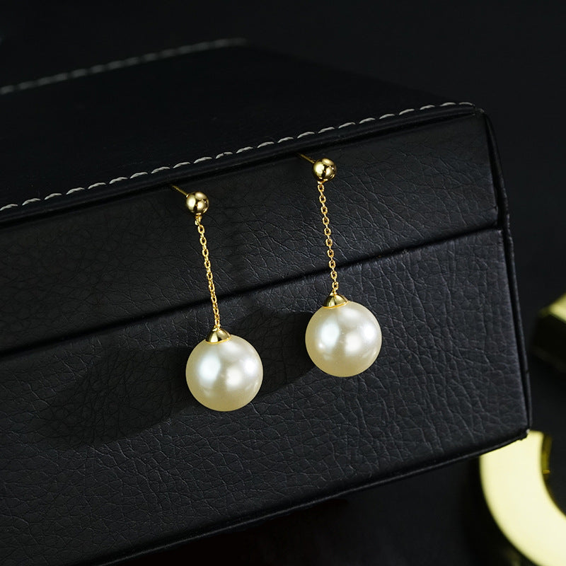 Network Classic Long Bead Tassel Simple Graceful Earrings