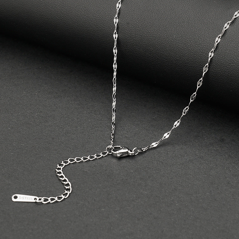 Women's Design Lip Chain Titanium Steel High-grade Necklaces
