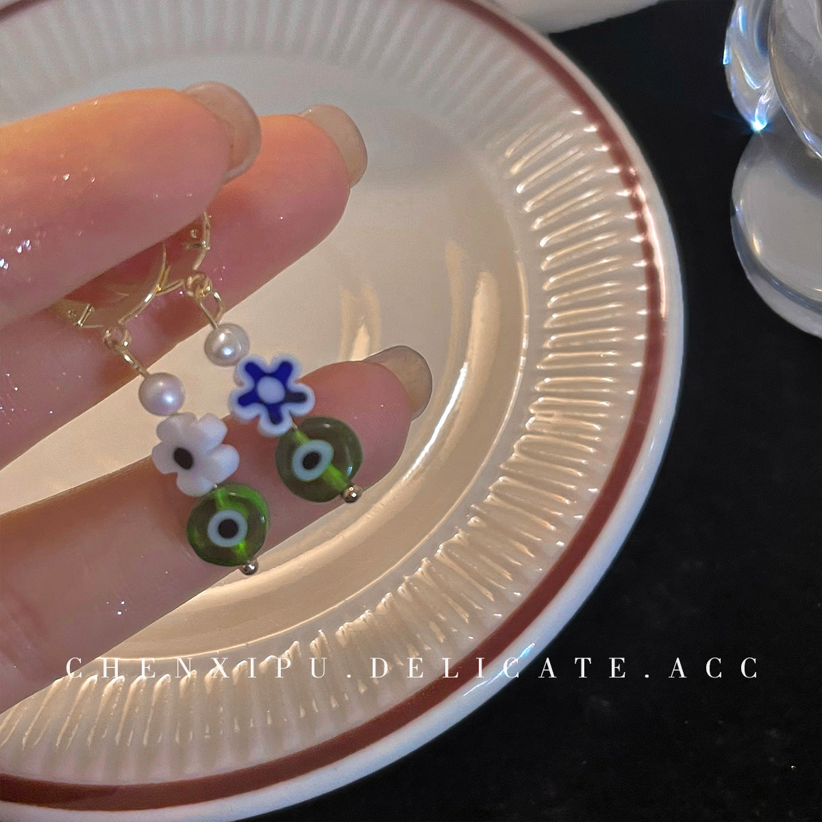 Delicate Pearl Crystal Eardrops Gentle Elegant Ear Buckle