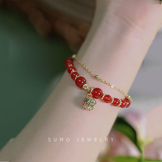 Pearl Fu Character Female Style Sweet Bracelets