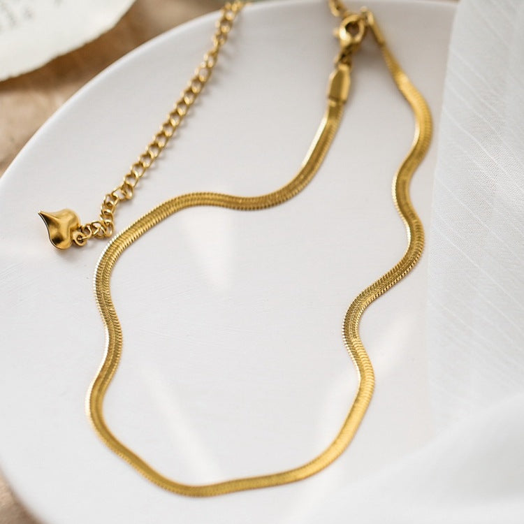 Women's Minority Gold Design High-grade Snake Bones Necklaces