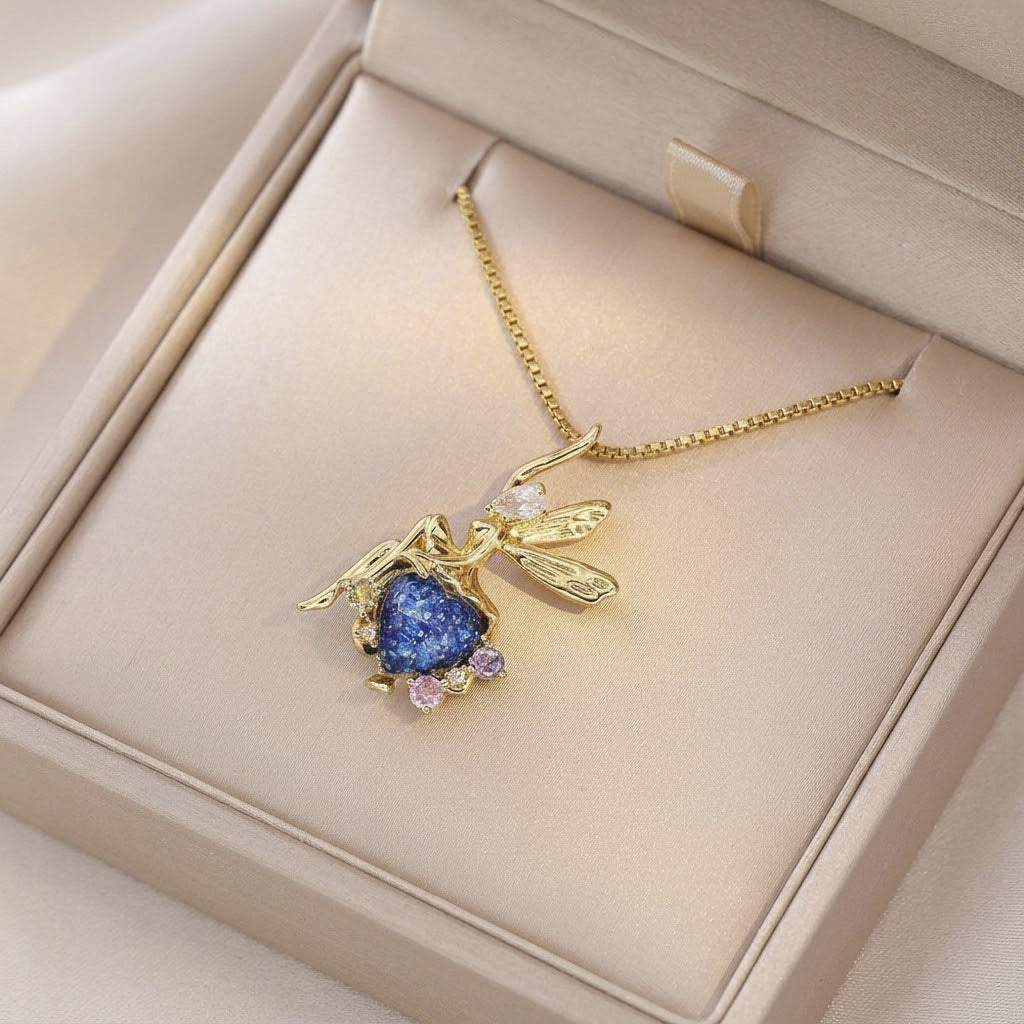 Women's Elegant Rainbow Fashion Star Moon Clavicle Necklaces