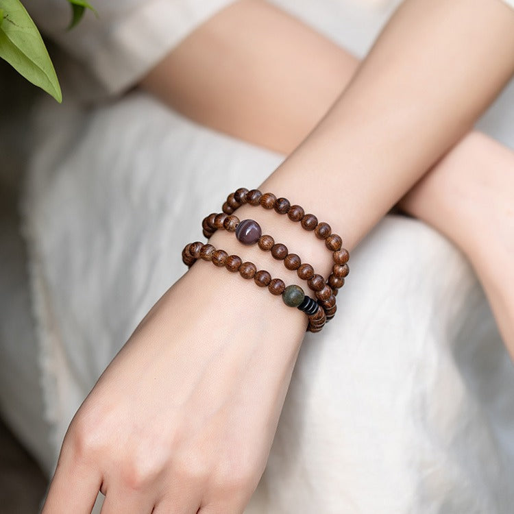 Women's & Men's Beads Literary Couple Retro Hand Bead Size Bracelet