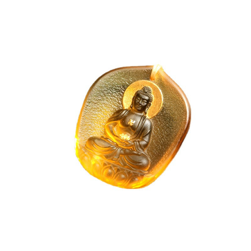 Gilding Glaze Eight Patron Saints Zodiac Necklace