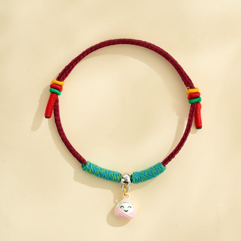 Children's Colorful Little Fat Fu Hand-woven May Gift Braided Bracelet