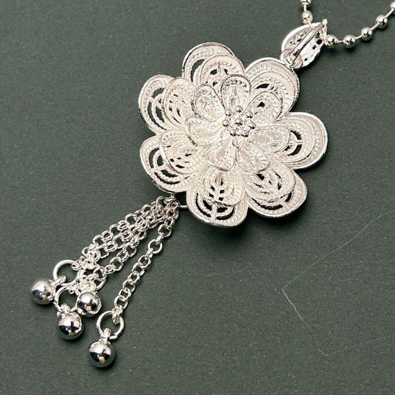 Peacock Sweater Chain Ethnic Style Artistic Exaggerated Necklaces