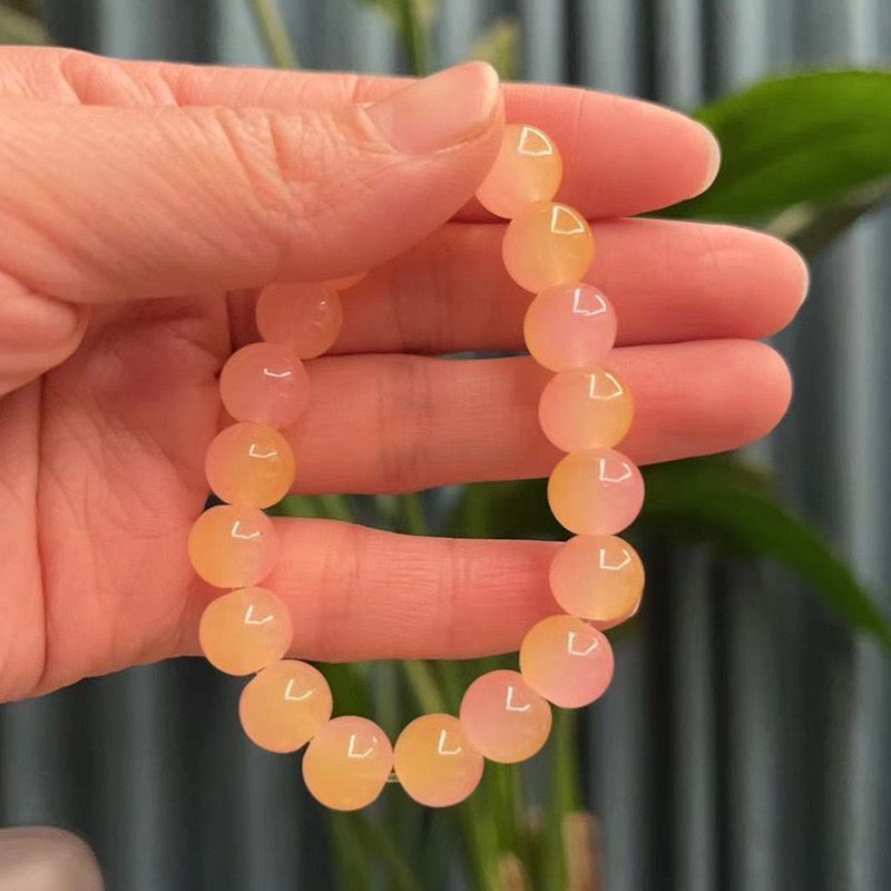 Transparent Gradient Color Hand Catenary Plate Jelly Beads Imitation Bracelet