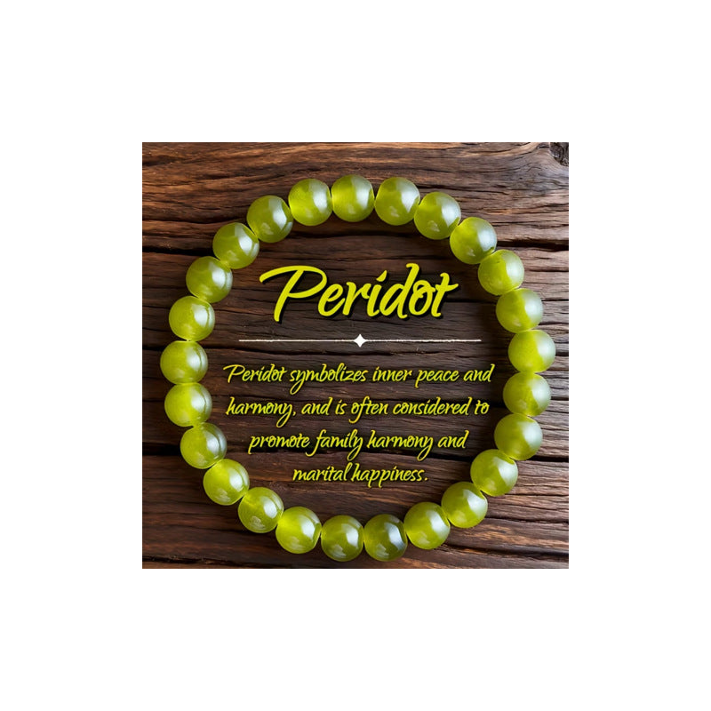 Women's & Men's Natural Tiger Eye White Crystal Prehnite Bracelets