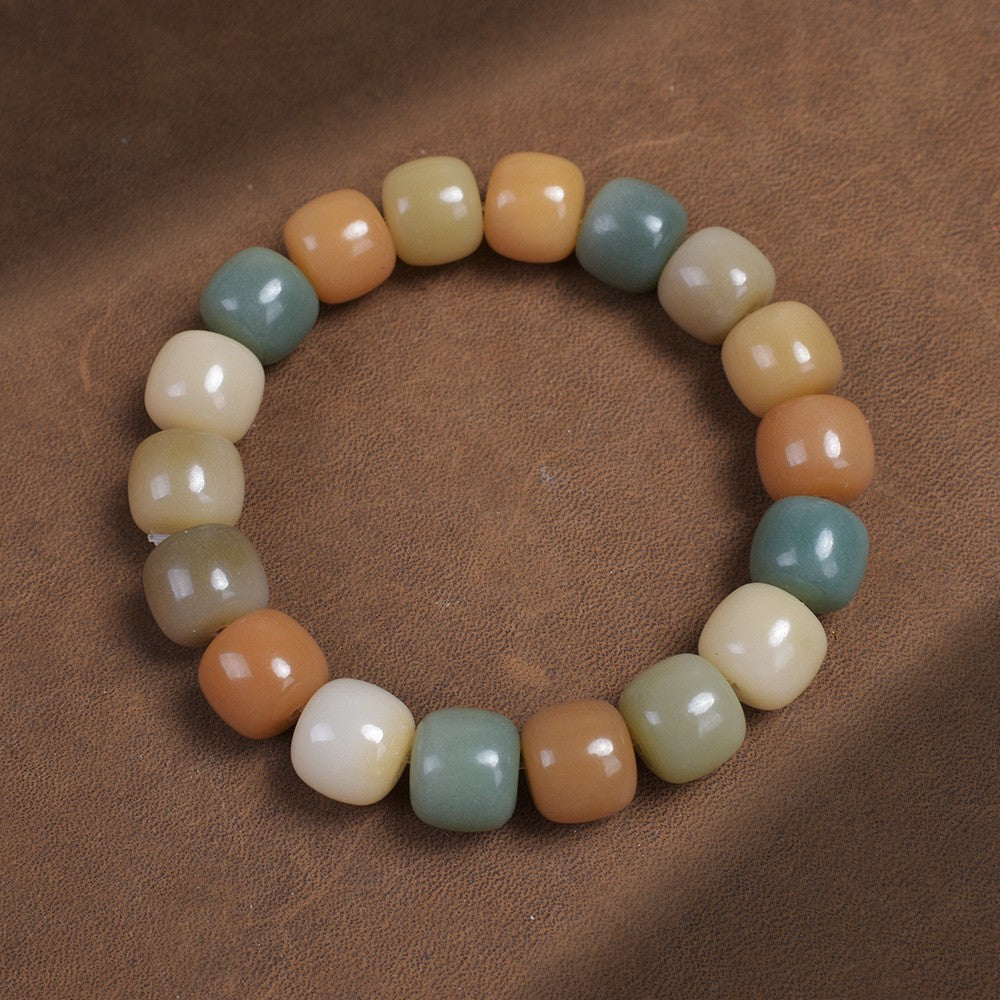 Natural Old Smoke Bodhi Female Version Pliable Temperament Seed Crafts Bracelet