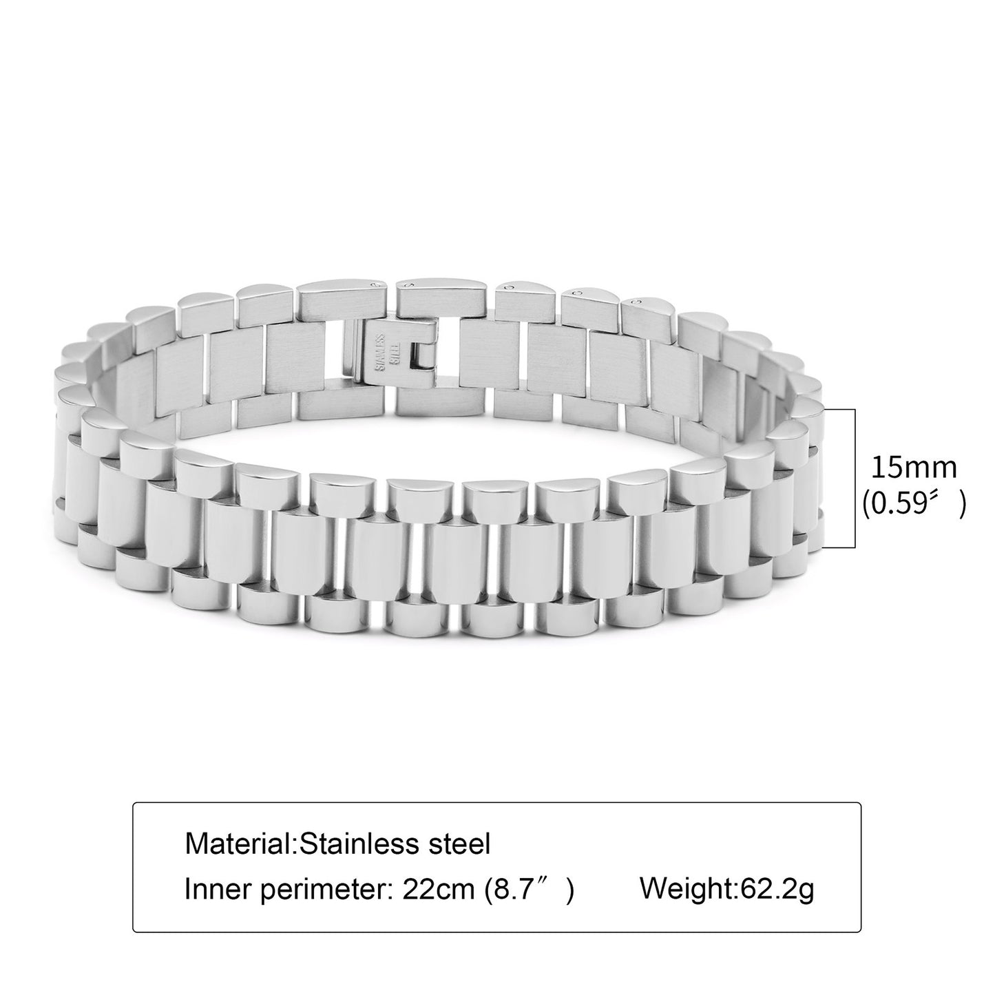 Men's Accessories Titanium Steel Stainless Strap Bracelets