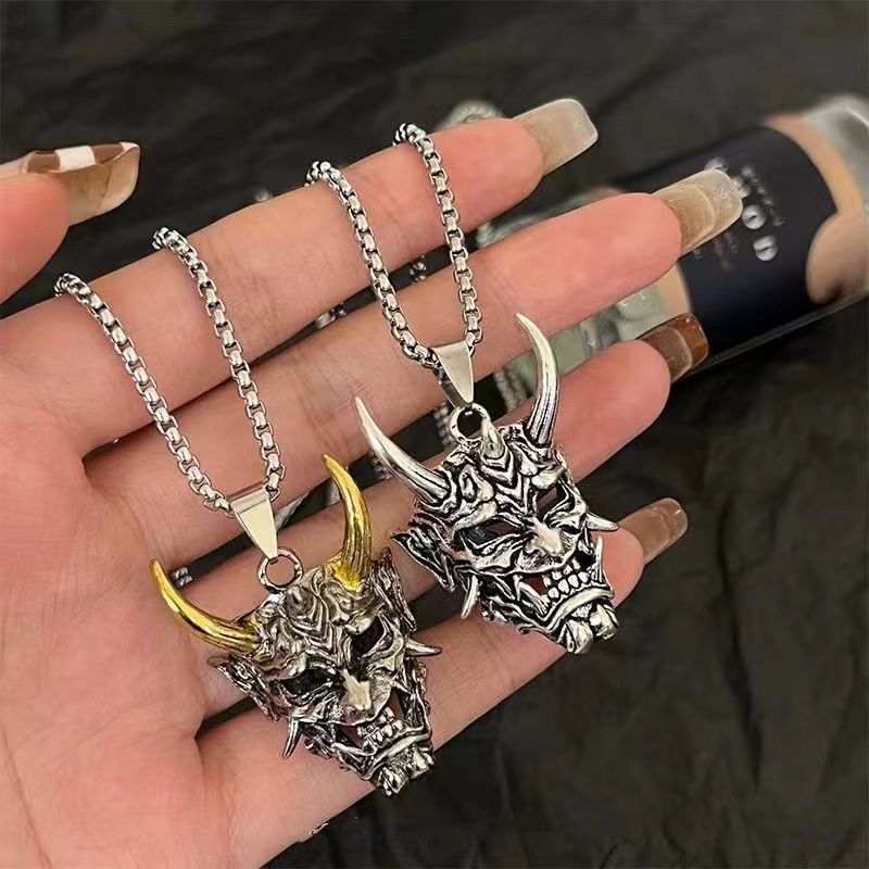 Men's Prajna Fashion Mask Hip Hop Domineering Cool Pendants