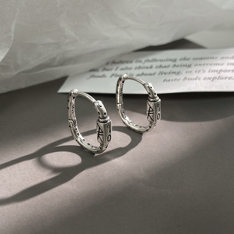 Fashion Personalized Sier Plated Earclip Temperament Earrings