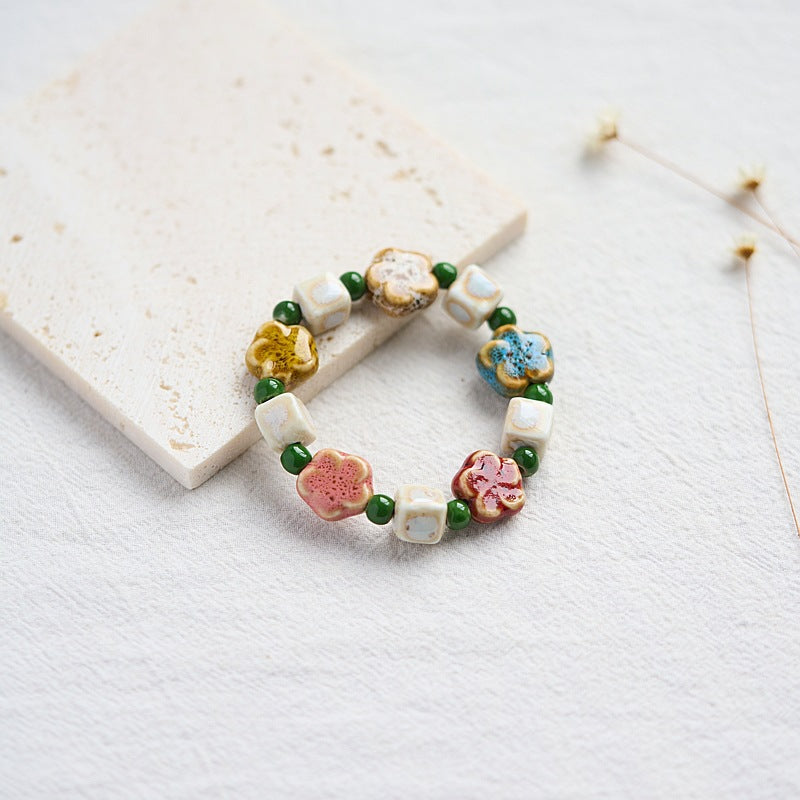 Style Gift Hand-woven Bunch Of Porcelain Set Bracelets