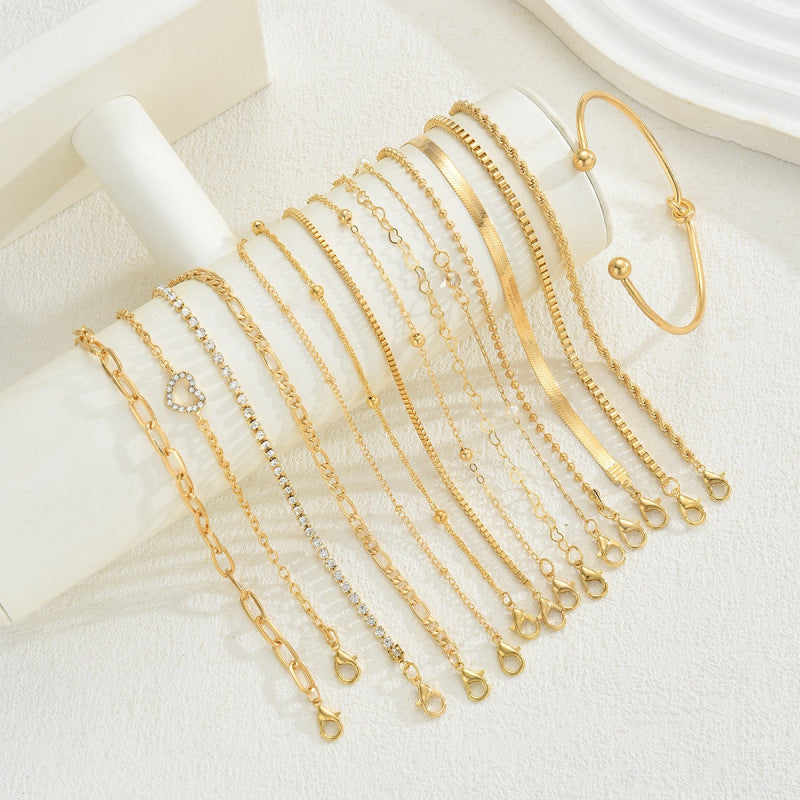 Women's Hand Style Metal Chain Irregular With Bracelet