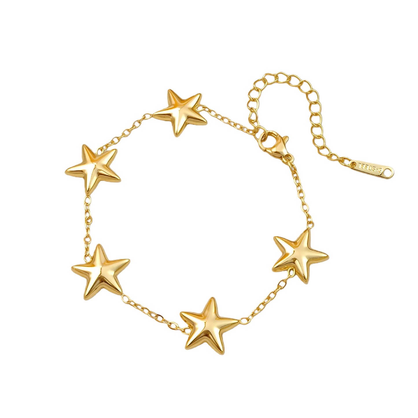 Stainless Steel Hollow Clover V-shaped Heart Affordable Luxury Bracelet