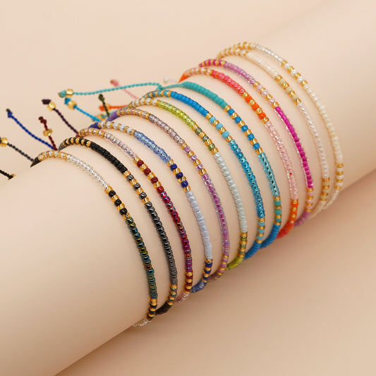 Women's Niche Minimalist Design Bohemian Style Colorful Bracelets