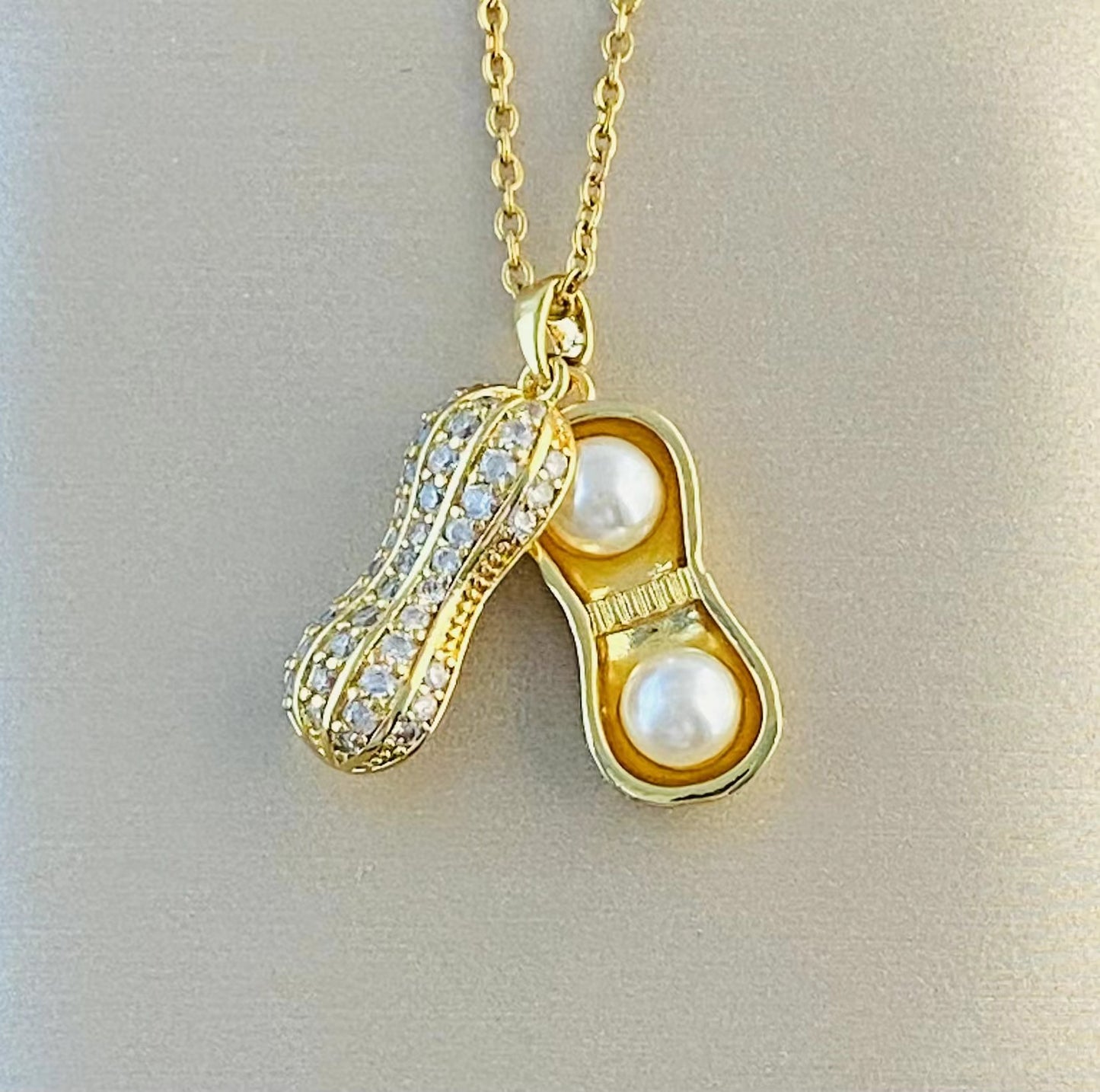 Women's Real Gold Plating Opal Fox Clover Pendants