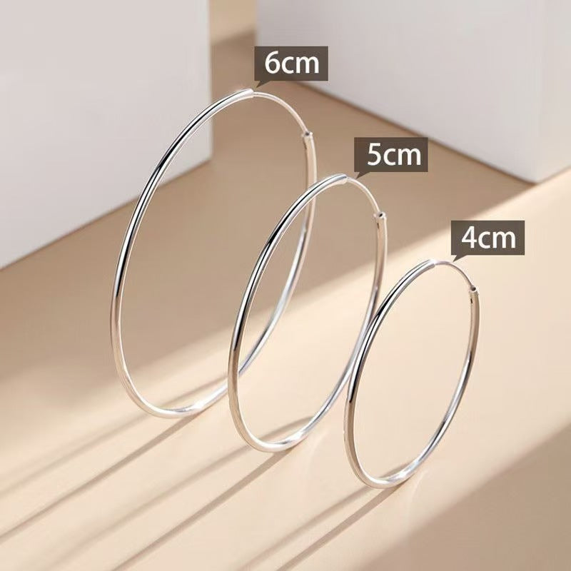 Durable Women's Simple Temperamental Round Drop Earrings