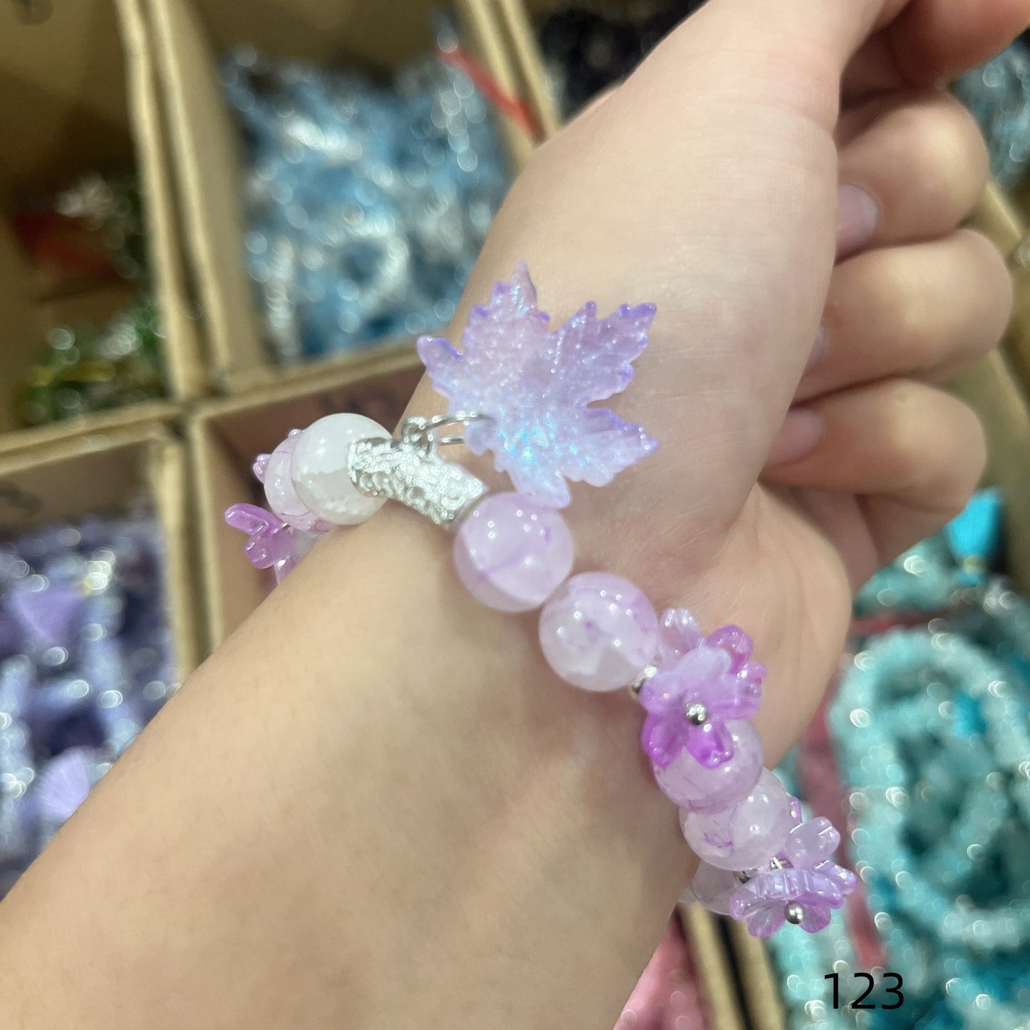 Colorful Crystal String Beads Fishtail Sweet Super Fairy Girlfriends For Bracelets