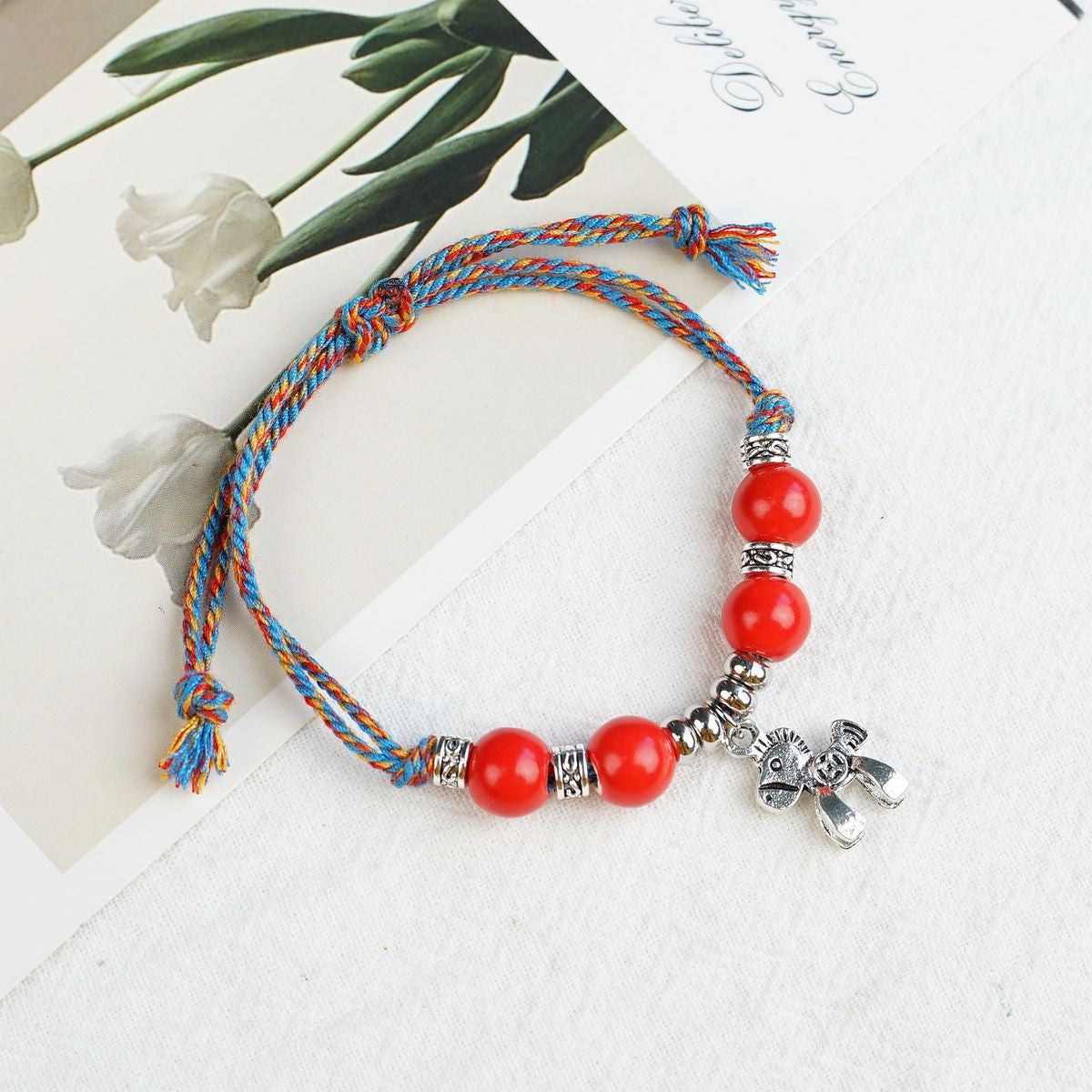 Women's Ceramic Beaded Fresh Antique Ethnic Style Simple For Summer Bracelets