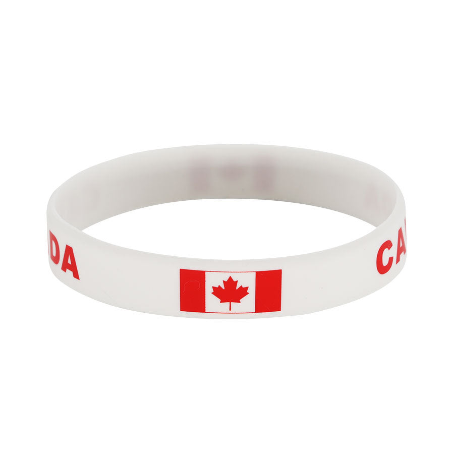 Cup Silicone National Team Canada Ink Flag Bracelets