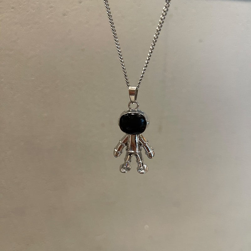 Women's & Men's Astronaut Hip Hop Fashionable Long Sweater Chain T-shirt Necklace