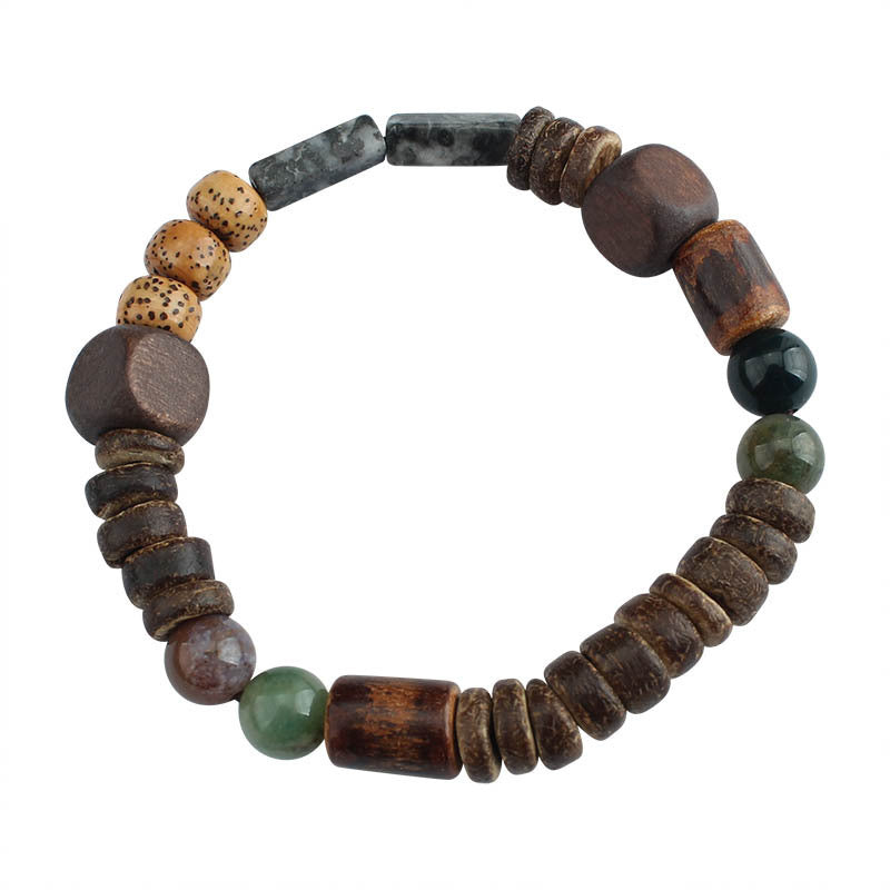 Chinese Beaded Bohemian Natural Stone National Style Bracelets